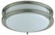 Cal® Lighting & Accessories Brushed Steel Circular Ceiling Lamp-0