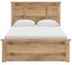 Signature Design by Ashley® Makidern Tan Queen Panel Bed with 2-Drawer Storage-3
