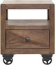 International Furniture Direct Oslo Brown End Table-2