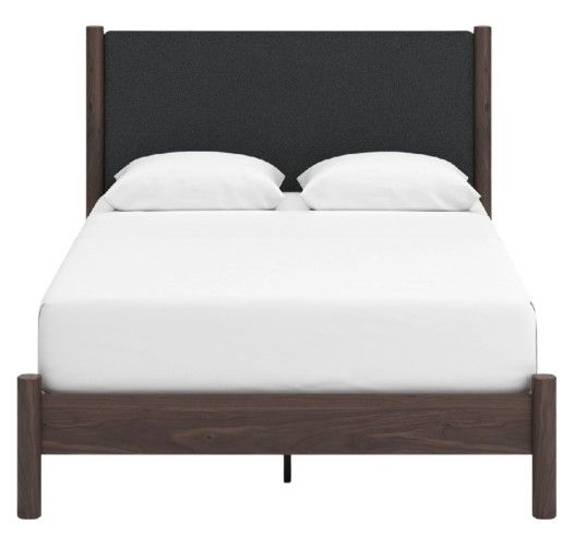 Signature Design by Ashley® Cadmori Brown Youth Full Upholstered Panel Bed-1