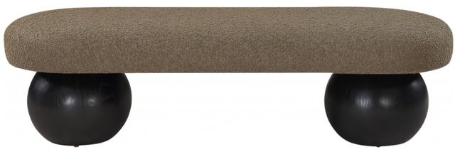 Meridian Furniture Bowie Olive/Black Bench-1