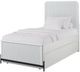 Bernards Stiltz White Youth Full Panel Trundle Bed-3