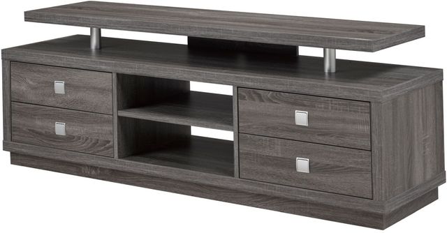 Brassex Inc. Grey 66'' TV Stand-1