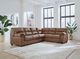 Signature Design by Ashley® WillowBend 3-Piece Caramel L-Shape Sectional-2