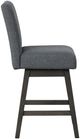 New Classic® Home Furnishings High Line Gray Swivel Counter Stool-3