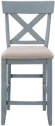Coast2Coast Home™ Belsey 2-Piece Blue Counter Stool Set-2