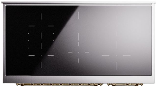 Ilve® Nostalgie II Series 48" White Pro Style Induction Range-2
