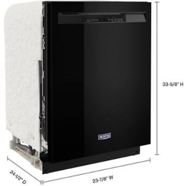 Maytag® 24" Black Built In Dishwasher-2