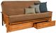 Kodiak Furniture Monterey Marmont Mocha/Butternut Full Storage Futon with Mattress-0
