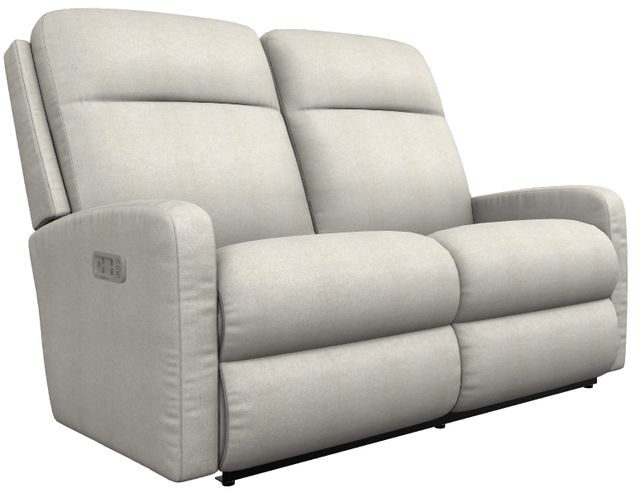 La-Z-Boy® Finley Oyster Power Wall Reclining Loveseat with Headrest and Lumbar-0