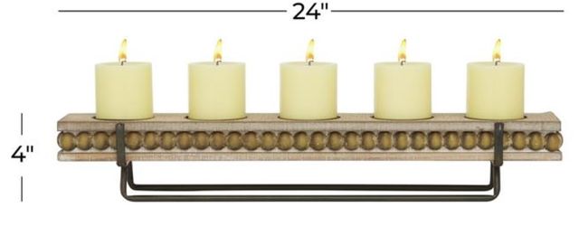 Deco Marche Brown Decorative Candelabra-3