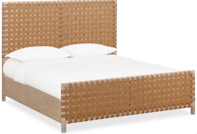 Dorsey Woven Platform Bed - Ginger/Granola