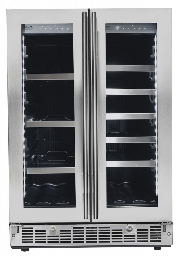 Silhouette® Lorraine 24" 4.7 Cu. Ft. Stainless Steel Wine Cooler-0
