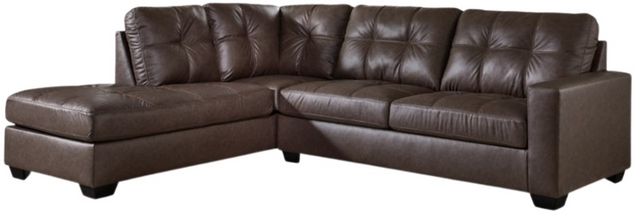 Benchcraft® Barlin Mills 2-Piece Umber Left-Arm Facing Sectional and Chaise