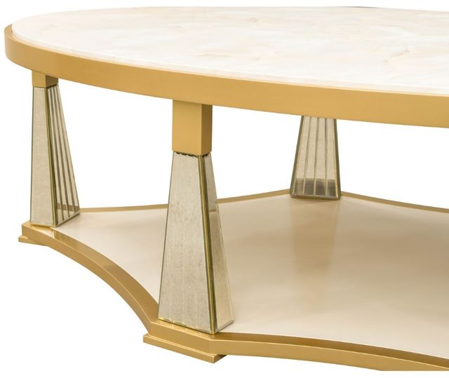 Michael Amini® Scotts Square Light Champagne Cocktail Table-4