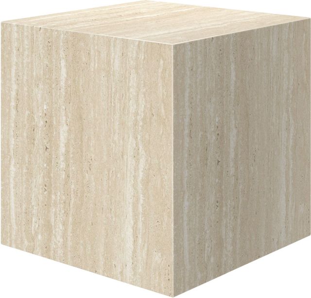 Worldwide Homefurnishings Inc. Artemis Travertine Square Accent Table-0