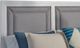 American Woodcrafters 1210 Dunescape Gray/White King Upholstered Panel Bed-2