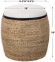 Uttermost® Island Light Beige/Natural Accent Stool-2