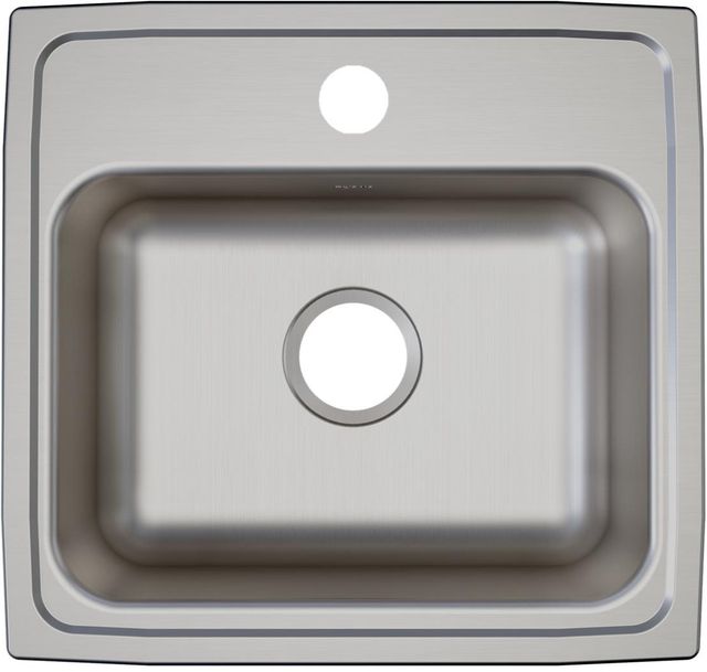 Elkay Lustertone® Classic Lustrous Satin 19" x 18" x 6" 1-Hole Single Bowl Drop-In ADA Sink with Quick-clip-1