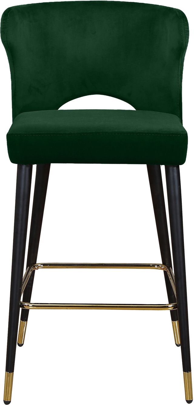 Meridian Furniture Kelly Green Velvet Counter Stool-2