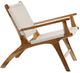 Dovetail Furniture Calvin Natural Stained/White Rope/Wooden Occasional Chair-2