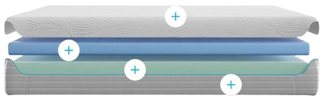 BEDGEAR® S7 Performance® 12" Memory Foam Plush Tight Top Split Head King Mattress in a Box-2
