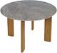 Jofran Inc. Sierrafina Sable Stone Round Dining Table with Brown Base-0