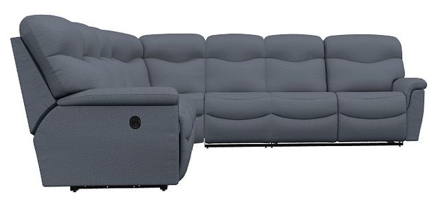 La-Z-Boy® James 5-Piece Midnight Manual Reclining Sectional-1