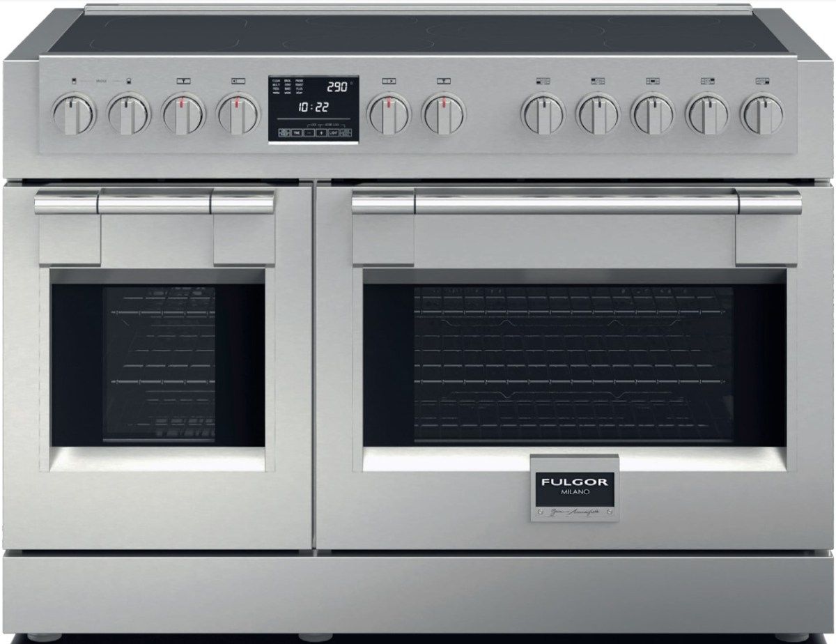 Fulgor Milano Sofia 48" Stainless Steel Pro Style Slide In Induction Range