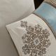 Olliix by Madison Park 7 Piece Blue Queen Caroline Jacquard Comforter Set-5