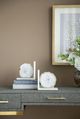 A & B Home 2-Piece Polished White Agate and Marble Bookend Set-4