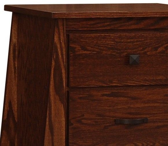 Wolfcraft Furniture Unity Brown 2-Drawer Nightstand-2