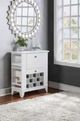 ECI Furniture Bianca White Spirit Cabinet-1