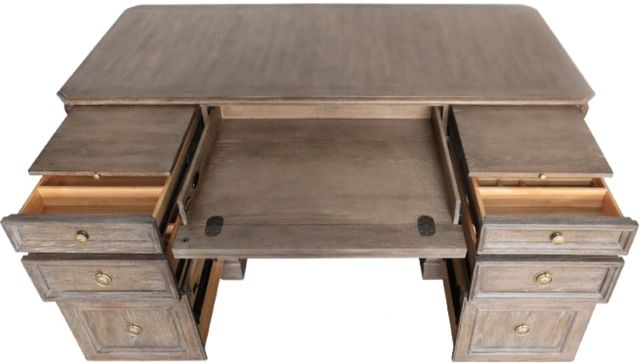 Hooker® Furniture Work Your Way Sutter Claro Junior Executive Desk-3