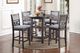 New Classic® Home Furnishings Gia 5-Piece Gray Counter Height Table Set-1