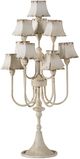 A & B Home Light Distressed Candelabra Table Lamp-0