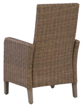 Signature Design by Ashley® Laguna Heights Beige-Gray Fabric/Resin Wicker Outdoor Arm Chair-4