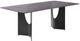 Armen Living Zoey Gray Glass Dining Table with Black Base-0