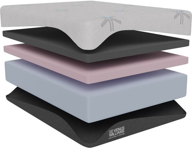 GhostBed® Venus Williams The Volley Memory Foam Medium Queen Mattress in a Box-1