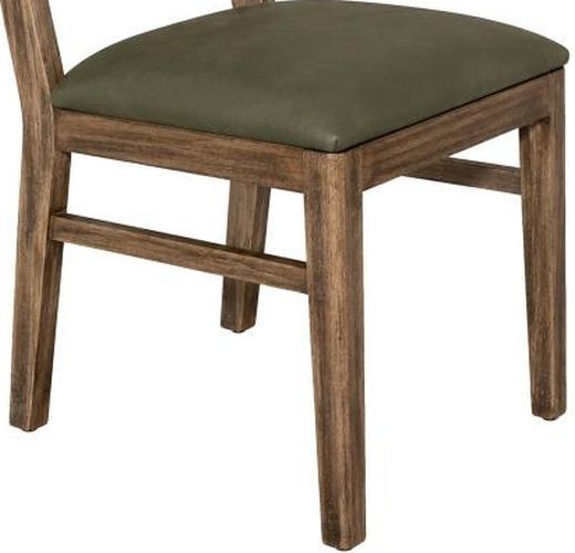 International Furniture Direct Balam Brown/Green Dining Side Chair-1