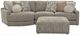 Jackson Furniture Turner 3-Piece Mushroom Sectional with Ottoman-3