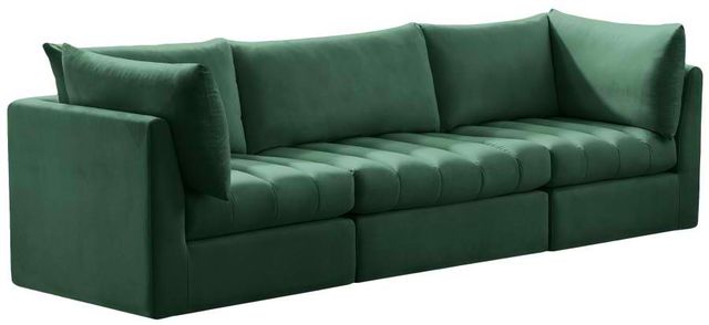 Meridian Furniture Jacob Green 103" Modular Velvet Sofa-0