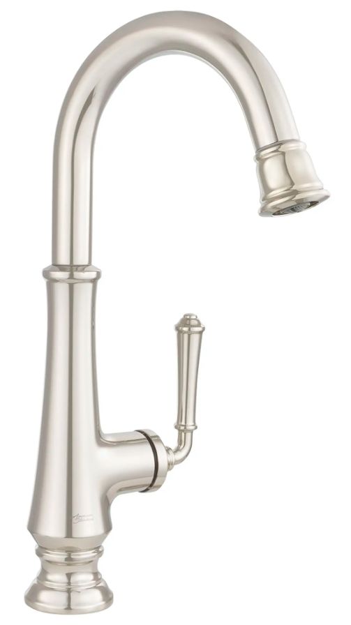 American Standard Delancey® Polished Nickel Single-Handle Pull-Down Function Bar Faucet-0
