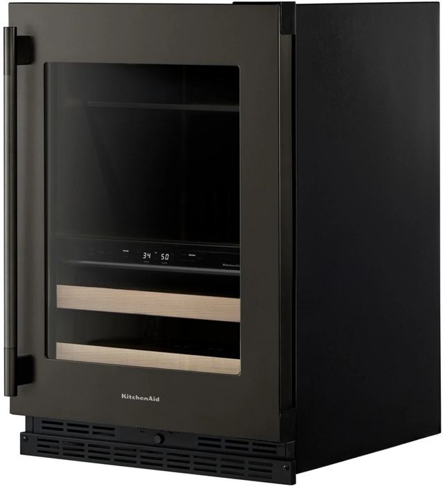 KitchenAid® 24" 4.8 Cu. Ft. Black Ore Undercounter Beverage Center-2