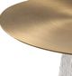 Uttermost® Hollen Brass End Table with White Sandstone Base-3