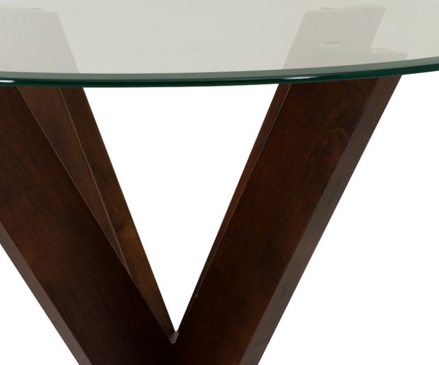 Powell® Trimble Auden Glass Top Pub Table with Espresso Base-3