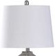 Stylecraft Northbay Silver/White Table Lamp-2