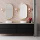 TOV Furniture Bubbles Ivory Large Oval Wall Mirror-1