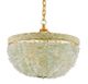Currey & Company Bayou Contemporary Gold Leaf/Seaglass Pendant-1