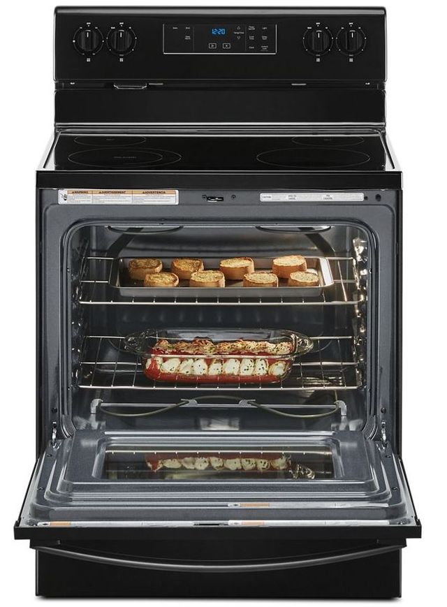 Whirlpool® 30" Black Free Standing Electric Range-2